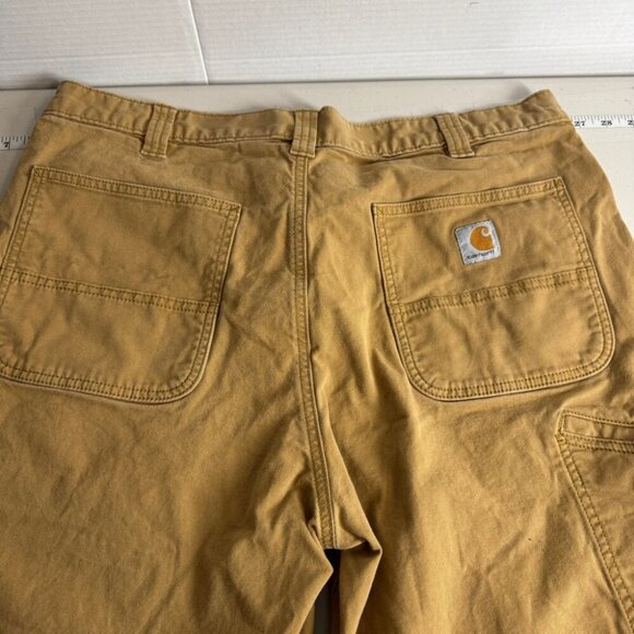 Carhartt Rugged Flex Relaxed Fit Brown Knee length Cargo  Shorts Size 38 - Picture 8 of 15
